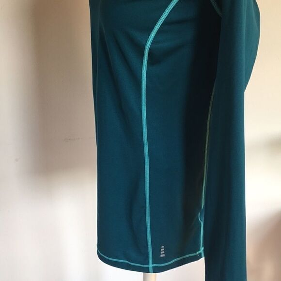 Land’s End V neck pullover teal Medium - Picture 3 of 5